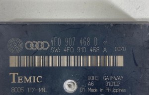AUDI A6 C6 (2004–2011) Gateway-Steuermodul 4F0907468D - 3