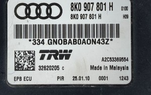 AUDI A8 D3 (2002–2010) Electric parking brake control module 8K0907801H - 2