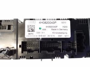 AUDI A8 D4 (2010–2017) Heater control panel 4H0820043P - 3
