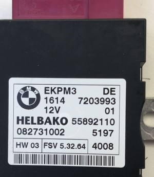 BMW 5 SERIES E60 (2003–2010) Fuel pump control module 16147203993 - 2