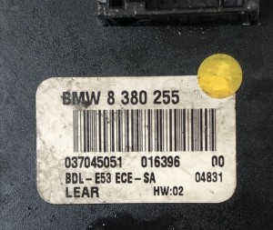 BMW X5 E53 (1999–2006) Headlight switch 8380255 - 2
