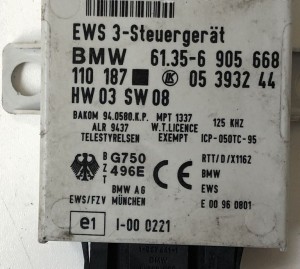 BMW X5 E53 (1999–2006) Steuergerät Wegfahrsperre 61356905668 - 3