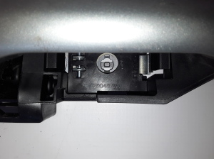  Rear door opening outer handle and its details 