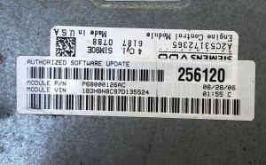 Dodge Caliber (2006–2012) Motorsteuergerät 256120 - 2