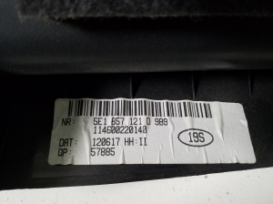 Skoda Octavia III (2013–2019) Handschuhfach 5E1857121D - 2