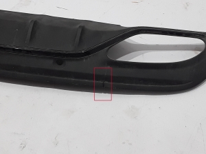 Mercedes Benz C-Class 205 (2014–2021) Rear bumper lower spoiler A2058853103 - 3