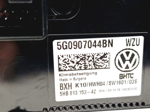 Volkswagen Touran III (2015–2026) Konditsioneeri juhtimismoodul 5G0907044BN - 3