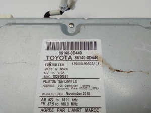 TOYOTA Yaris (2011–2020) Audio, video, navigation 861400D440 - 3