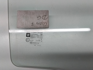 Opel Corsa E (2014–2018) Rear side door glass 1 61 195 - 3