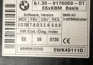 BMW 5 SERIES E60 (2003–2010) Mugavusmoodul 6135917606901 - 4