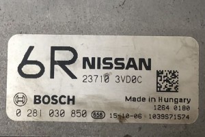 NISSAN Note E12 (2012–2026) Motorsteuergerät 0281030850 - 3