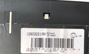 Saab 9-3 (2002–2014) Heater control panel 12803221AA - 3