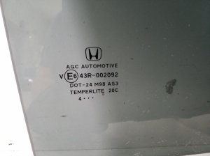 Honda CR-V (2012–2016) Aizmugurējo sānu durvju stikls 73400-T1G-E10 - 3
