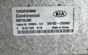 Kia Forte I (2009–2012) Engine control unit 5WY4L36C - 3