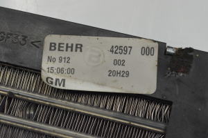 Opel Zafira A (1999–2005) Heater core 09131071 - 2
