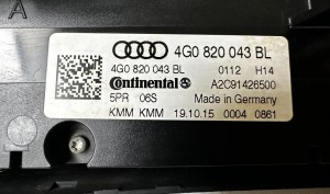 AUDI RS7 4G (2013–2018) Heizungsbedienteil 4G0820043BL - 3