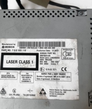 NISSAN Pulsar N17 (2013–2017) Audio, vidéo, navigation 7612033118 - 4