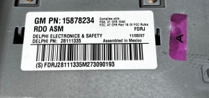 Chevrolet Uplander (2004–2008) Audio, Video, Navigation 15878234 - 3