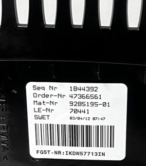 BMW 5 SERIES F10 (2010–2017) Instrument cluster 235868804 - 2