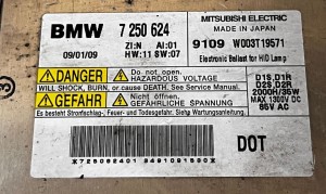 BMW 7 SERIJA F01 (2008–2015) Ksenoontulede juhtplokk 7250624 - 3