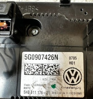 Heater control panel - 5G0907426N