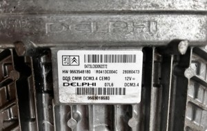 Peugeot 407 (2004–2010) Engine control unit HW9663548180 - 2