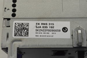 Skoda Rapid (2011–2026) Audio, video, navigation 5JA035192 - 4