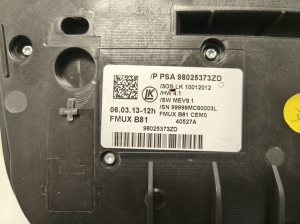 Citroen DS5 (2011–2019) Heater control panel 98025373ZD - 7