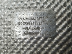 Mercedes Benz GLK-Class 204 (2008–2015) Hitzeschutzblech Schalldämpfer A2046802322 - 2