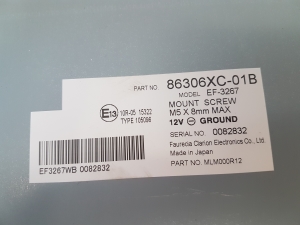 Subaru Ascent I (2018–2026) Camera control module 86306XC01B - 2