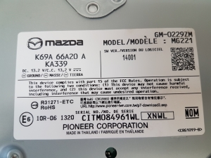 Mazda CX-5 (2017–2026) Audio amplifier K69A66A20A - 2
