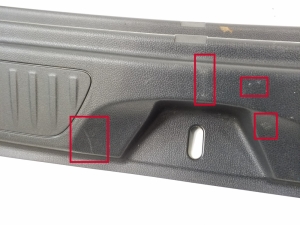 Mercedes Benz B-Class 242 (2013–2019) Rear panel interior trim A2466902641 - 5
