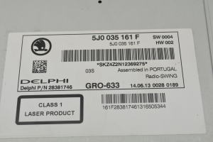 Skoda Rapid (2011–2026) Magnetola 5J0035161F - 4