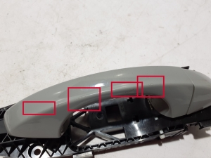 Skoda Karoq (2017–2026) Rear side door exterior handle and its parts - 3