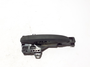 Front door external opening handle and its details