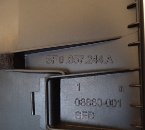Seat Leon (2012–2026) Instrument cluster trim 5F0857244A - 2