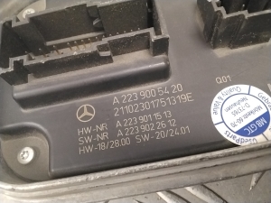 Mercedes Benz S-Class 223 (2020–2026) Light control module A2239005420 - 2