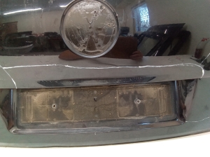 Volkswagen Touareg I (2002–2010) Trunk lid 7L6827445C - 3