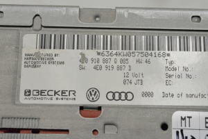 AUDI A6 C6 (2004–2011) Audio, vidéo, navigation 4E0910887Q - 3