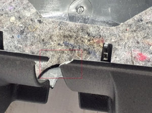 Mercedes Benz SLK-Class 171 (2004–2011) Rear panel interior trim A1716900441 - 3