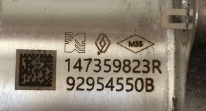 RENAULT Captur (2013–2019) EGR-klapi jahuti 147359823R - 4