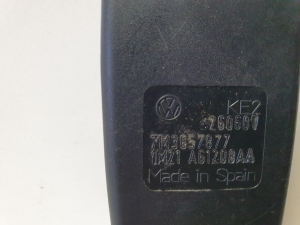 Volkswagen Sharan (1995–2010) Priekšējā sēdekļa drošības jostas sprādze 7M3857877 - 3