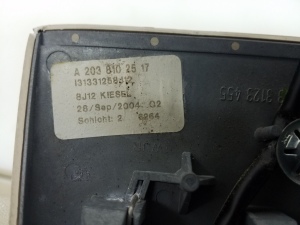 Mercedes Benz CLK-Class 209 (2002–2009) Sisepeegel A20381025178J12 - 2