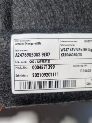 Mercedes Benz B-Class 247 (2018–2026) Trunk side trim panel A2476905003 - 3