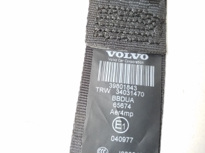 VOLVO XC60 (2008–2017) Sicherheitsgurt hinten 39801843 - 2