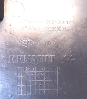 RENAULT Megane III (2008–2016) Sonstiges Teil der vorderen Stoßstange 522350001R - 3