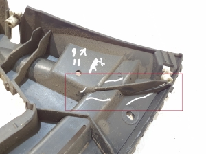 Jaguar XJ (2009–2026) Rear bumper bracket AW9317B931AG - 2
