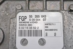 Opel Meriva (2003–2010) Engine control unit 55355043 - 2