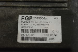 Opel Corsa C (2000–2006) Motorsteuergerät 55190069 - 3