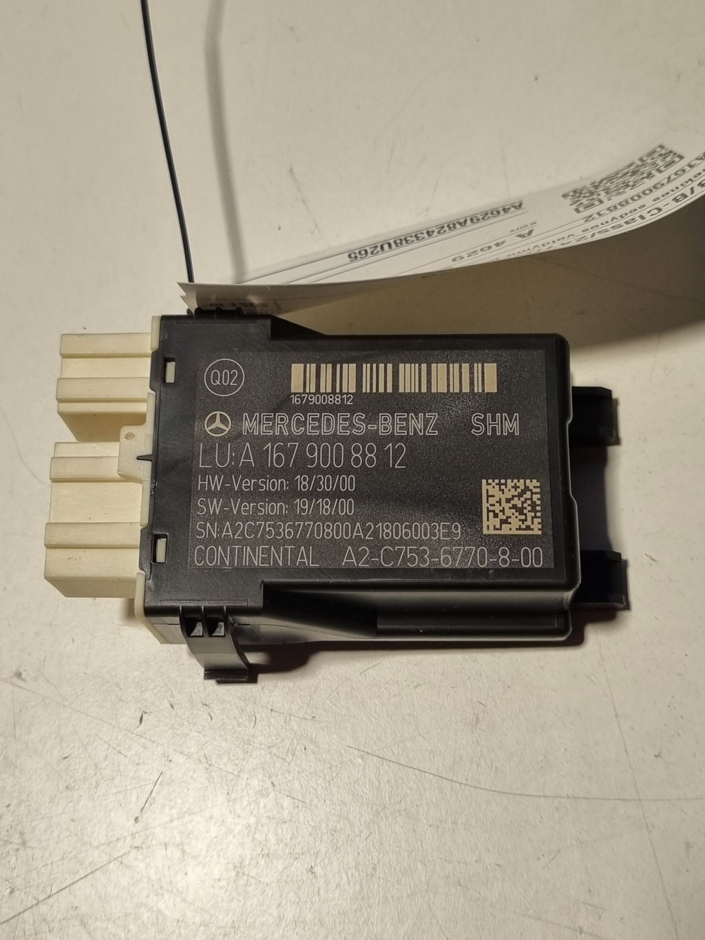 Mercedes Benz B-Class 247 (2018–2026) Front seat control unit A1679008812 Mercedes Benz B-Class 247 (2018–2026) Front seat control unit A1679008812